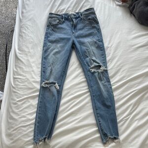 Abercrombie and Fitch High-rise Super Skinny Ankle Jeans